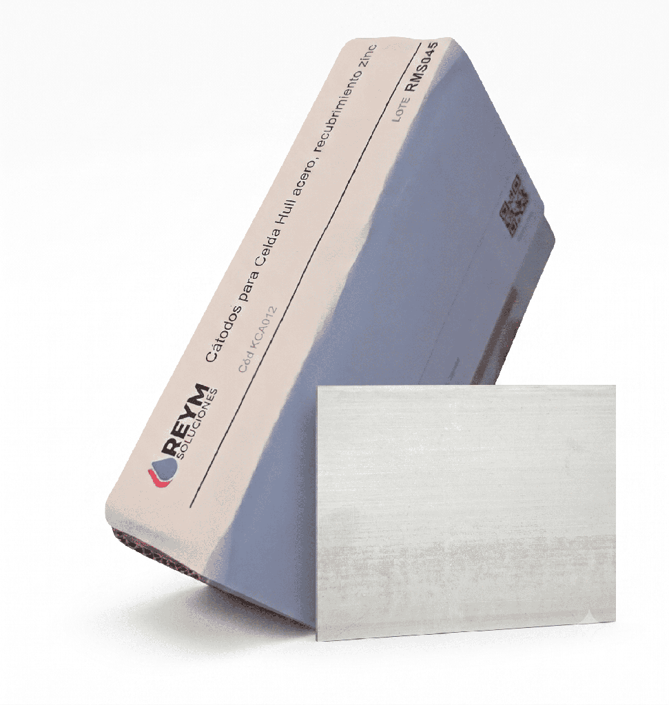 Cátodos para Celda Hull acero, recubrimiento zinc
