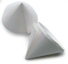 Papel filtro plegado, 11 cm, paquete de 500