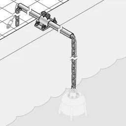 Soporte de cadena de acero inoxidable, 5 m