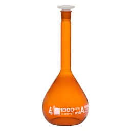 Matraz Aforado, Ámbar, Clase A, 1000 mL