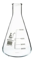 Matraz Erlenmeyer, Cuello Estrecho, 500 mL