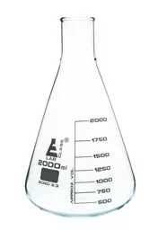 Matraz Erlenmeyer, Cuello Estrecho, 2000 mL