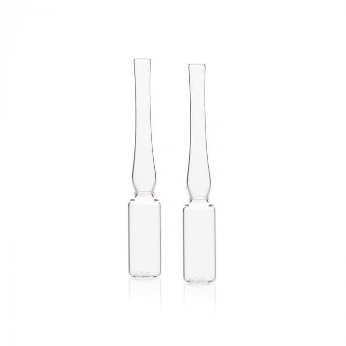 AMPOLLETA, VIDRIO CLARO, SCORE BREAK, EMPAQ. LAB PACK — 1 mL