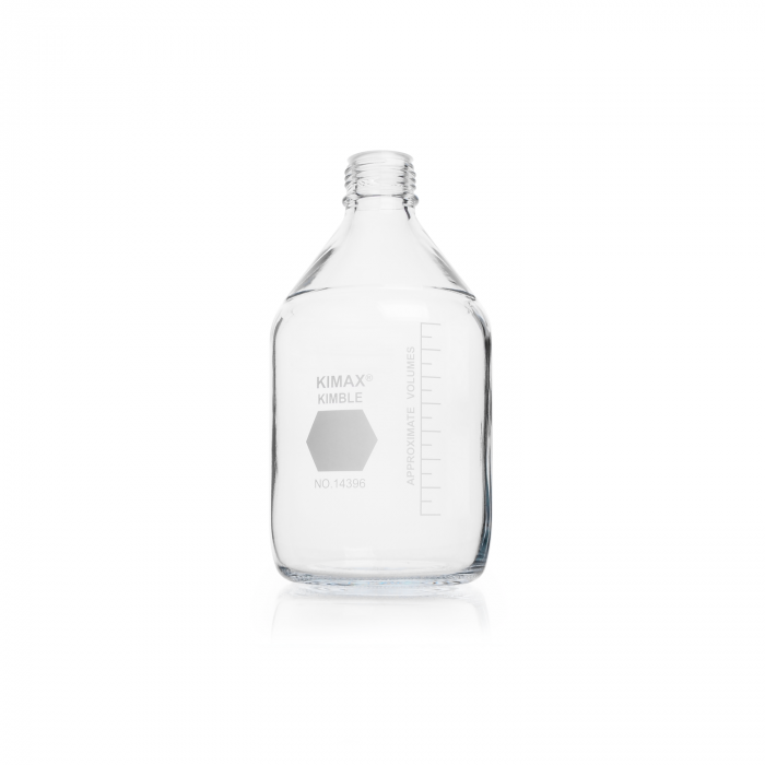 FRASCO PARA LABORATORIO GL 45 C/ ANILLO POLIPROPILENO SIN TAPA — 5 Lts
