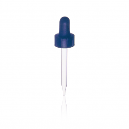 GOTERO VIDRIO SOLO (PIPETA), CON BULBO DE HULE — 60 mL
