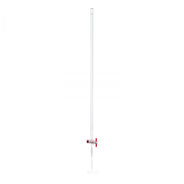 BURETA, "B" GRADUADA, RECTA, LLAVE PTFE — 10 mL