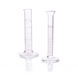 PROBETA, P.E., LINEA TEKK®, ESCALA MÉTRICA BLANCA, BASE HEXAGONAL VIDRIO — 2000 mL