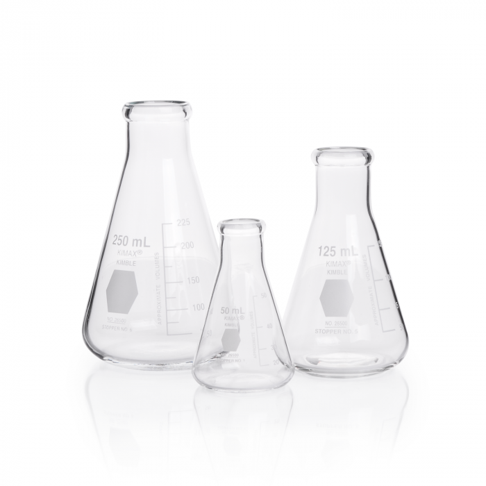 MATRAZ ERLENMEYER GRADUADO, BOCA REFORZADA — 1000 mL