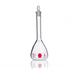 MATRAZ VOL."A", TAPÓN VIDRIO DECORADO ROJO — 500 mL