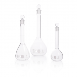 MATRAZ VOLUMÉTRICO,"B" TAPÓN VIDRIO — 500 mL