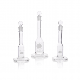 MATRAZ-MICRO VOLUMÉTRICO "A", BASE HEX, TAPÓN VIDRIO, CERTIFICADO INDIVIDUAL CENAM — 2 mL