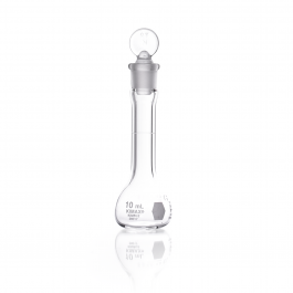 MATRAZ VOLUMÉTRICO "A" TAPÓN VIDRIO, CERTIFICADO INDIVIDUAL CENAM — 50 mL