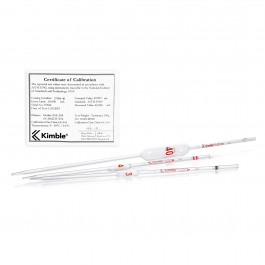 PIPETA VOLUMÉTRICA CLS A, SERIALIZADA/CERTIFICADA, NIST, COD. COLOR — 2.5 mL
