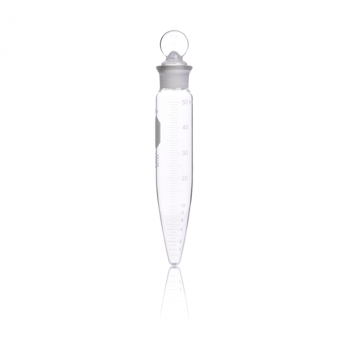 TUBO DE CENTRÍFUGA FONDO CÓNICO,"P.C.", GRADUADO , TAPÓN VIDRIO — 15 mL
