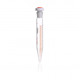 TUBO DE CENTRÍFUGA FONDO CÓNICO, "P.C.," GRADUADO, PARED REF.,TAPÓN PTFE CABEZA PLANA — 50 mL