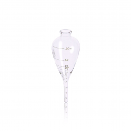 TUBO DE CENTRÍFUGA FORMA PERA 6", ACEITE, "P.C." TALLO 1.5 mL TALLO, GRADUADO — 100 mL