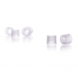 TAPA BLANCA POLIPROPILENO, SIN LINER P/ TUBOS ROSCADOS — 15-415