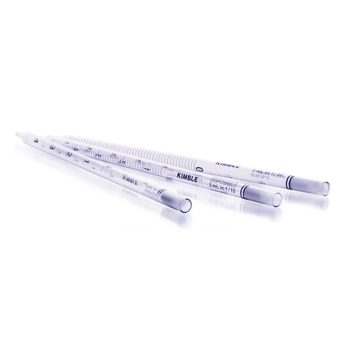 Pipeta Serológica Desechable, Vidrio, Estéril y Libre Pirógenos c/tap algodón, "Cortas" MULTI-PACK — 25 mL (2/10)