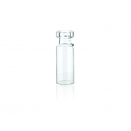 VIAL CRIMP DE 12X32 CLARO BOCA C/ABERTURA ANCHA SIN TAPA — 12x32