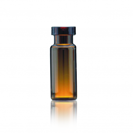 VIAL CRIMP DE 12X32 AMBAR BOCA C/ ABERTURA ANCHA SIN TAPA — 12x32
