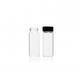 Vial muestrador rosca 13-425 Tapa y Liner plástico en bolsa — 1 dram