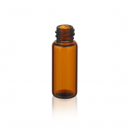Vial muestrador Ambar roscado c/ tapa ensamblada liner Polyseal® — 12 ml