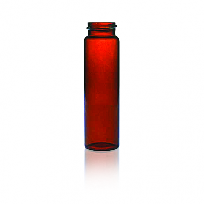 Vial Ambar EPA - Analisis de Agua - rosca 24-400 s/ tapa — 20 ml