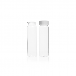 Vial EPA - Analisis de Agua - rosca 24-400 c/ tapa polipropileno y Septa ensambladas — 40 ml