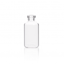 Vial Serum KG-33 medida 24X50 boca p/ casquillo de aluminio s/ tapa — 10 ml