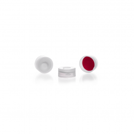 TAPA SNAP (PE) PARA AUTOSAMPLERS CON SEPTA PTFE-SILICONE BLANCA 11 mm — 11 mm