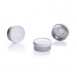 SELLO P/ CASQUILLO ALUM. ESTILO BUTTON TOP FLIP OFF VERDE — GPI 20 / 20A mm