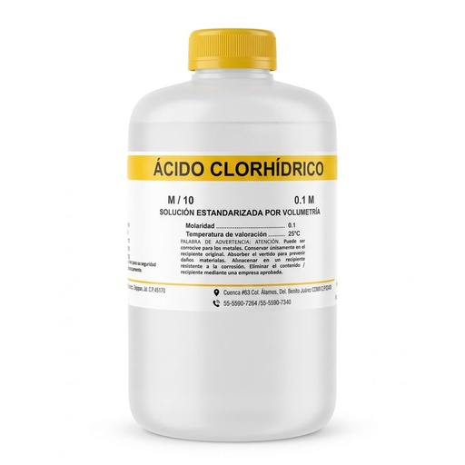 [56038] Ácido clorhídrico — Solución >0–1 M (fraccional)