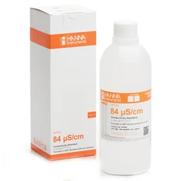 [HI7033L] Solución de calibración de CE de 84 µS/cm valor a 25°C,frasco de 500 mL